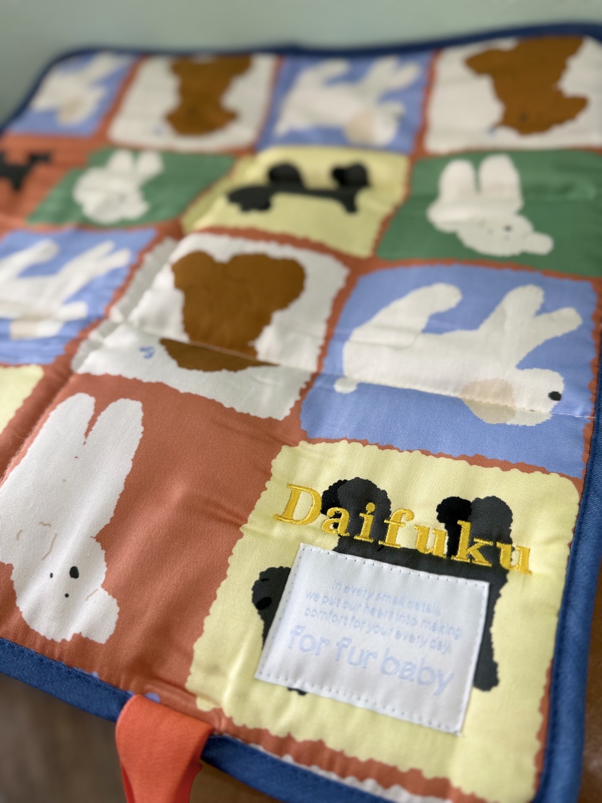 名入れ刺繍のカフェマット